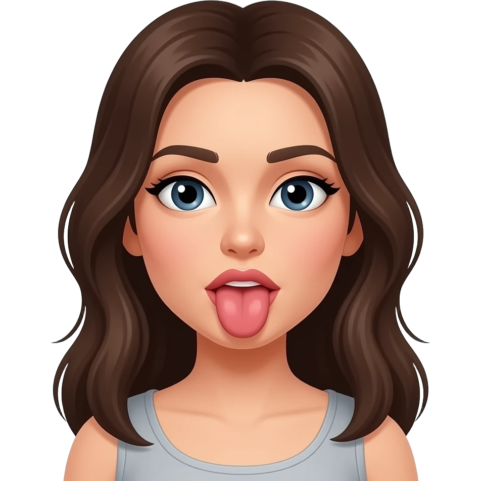 a woman giving head emoji emoji
