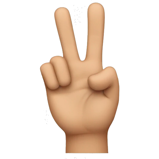 two last fingers from left hand emoji