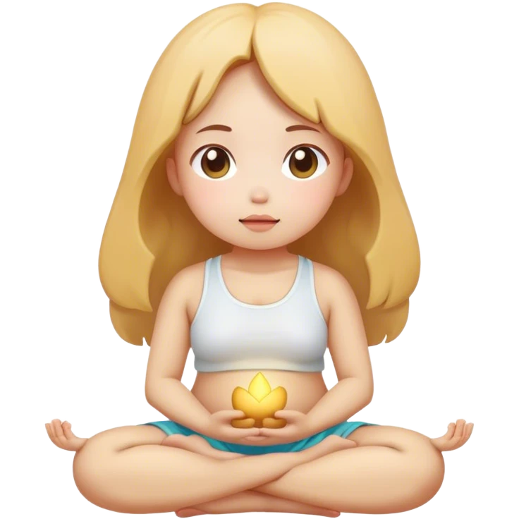 meditater kawaii potato girl emoji