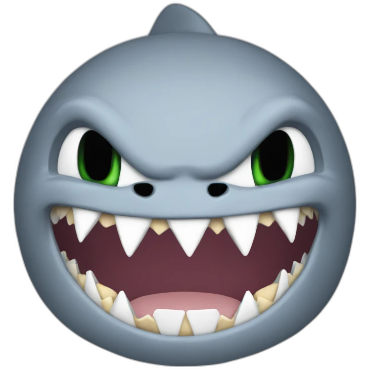 sonic with shark teeth emoji