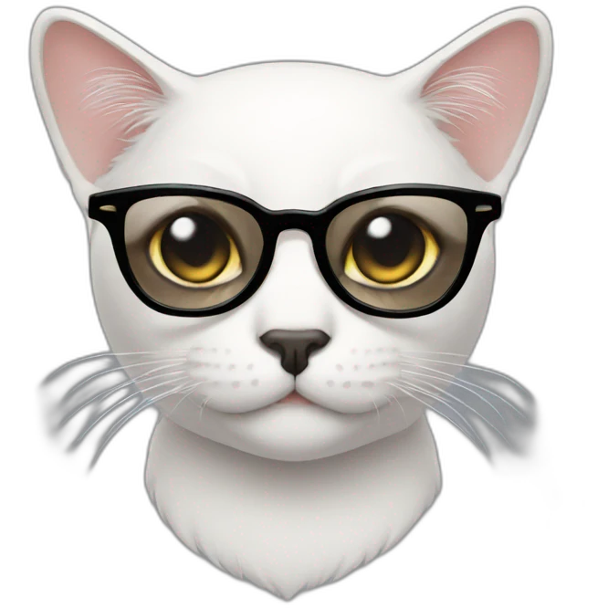 cat with black glasses emoji