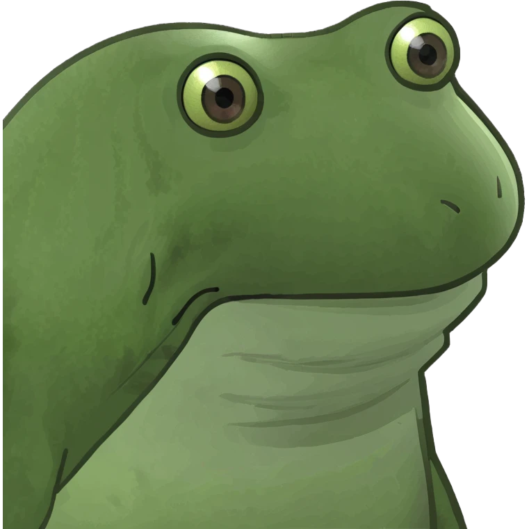 baby fox bufo frog meme style emoji