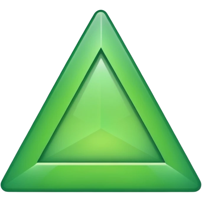 change color to green from red for 🔺 with same size emoji