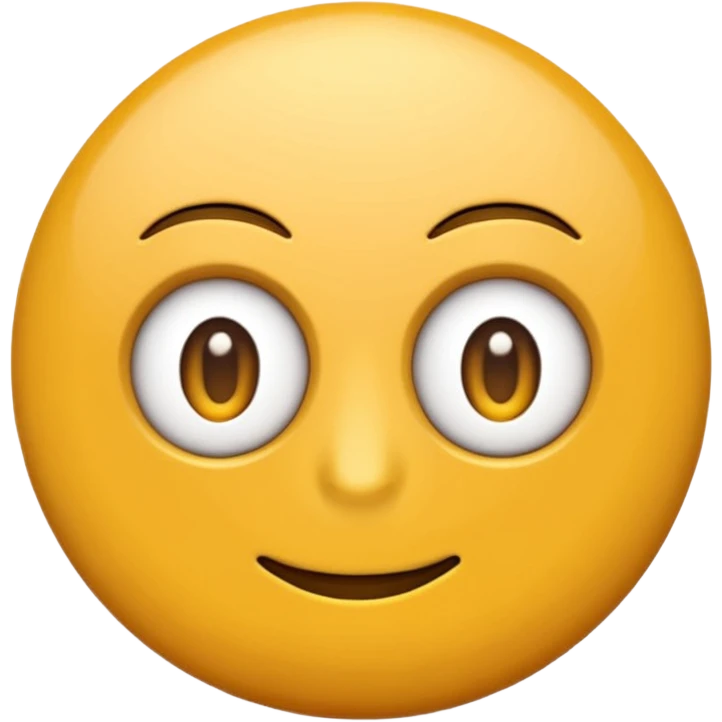 Emoji redondo, amarelo com expressão de chateado  emoji
