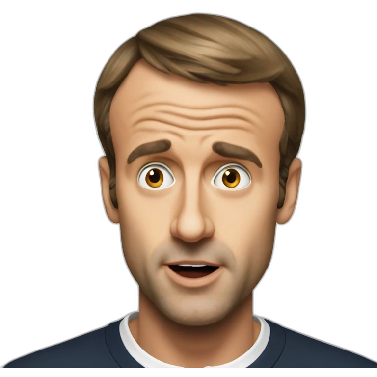 Emmanuel macron shocked emoji