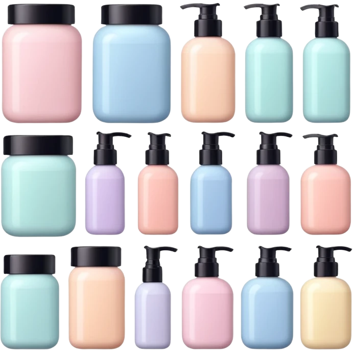 puedes crear un sticker de products de skin care que se vena aesthetic emoji