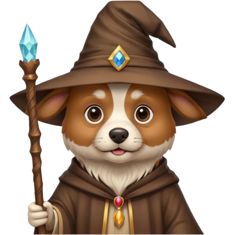 Dog wizard emoji