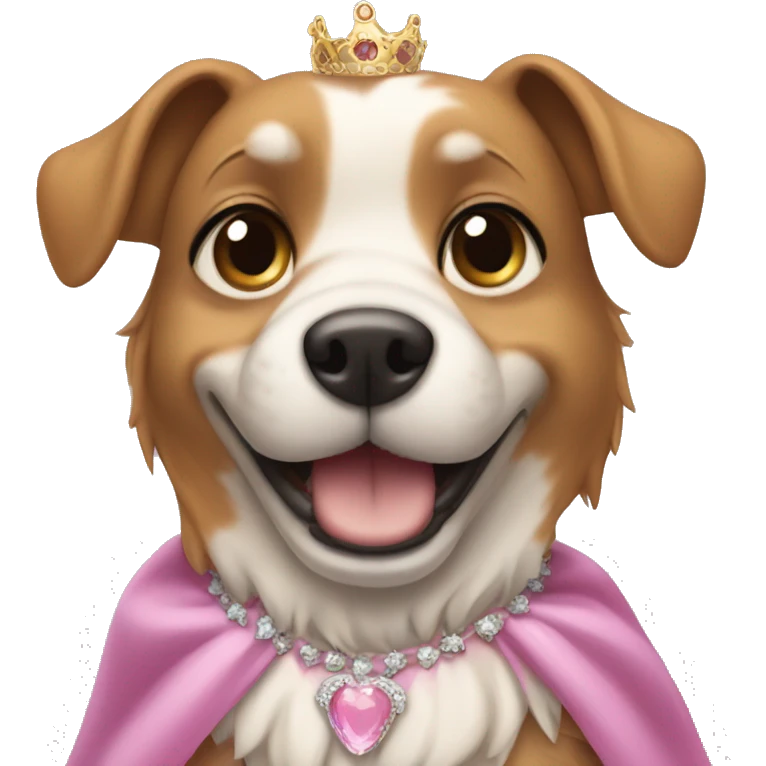 dog wearing a princess dress  emoji
