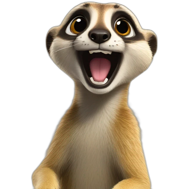 excited meercat in a store emoji