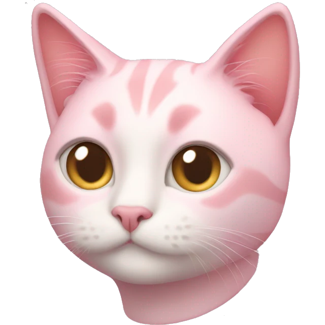 Pastel pink cat  emoji