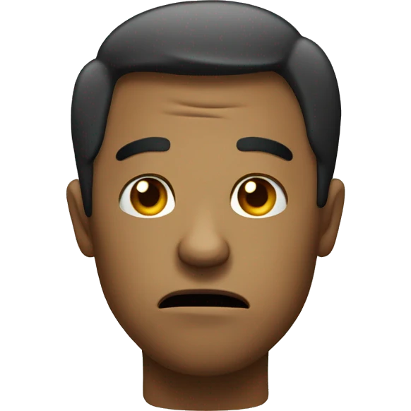 dissatisfied face emoji