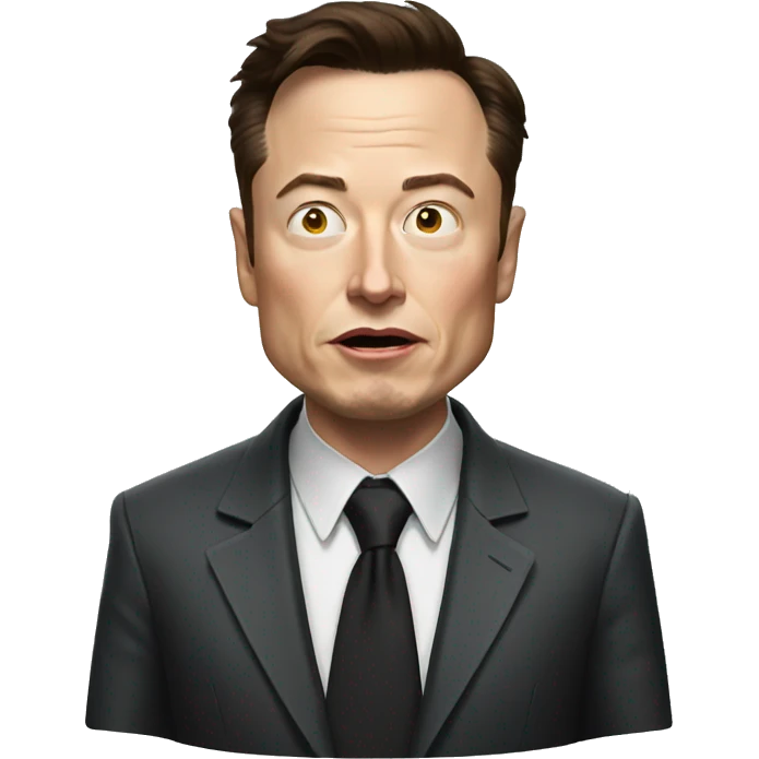 Scary elon musk emoji