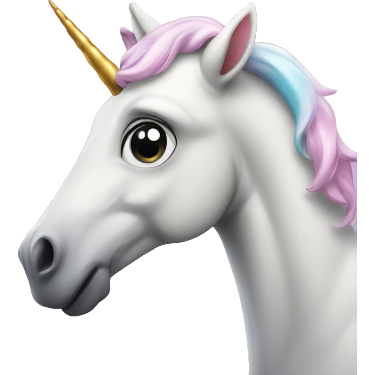 Unicorn blowing kiss emoji