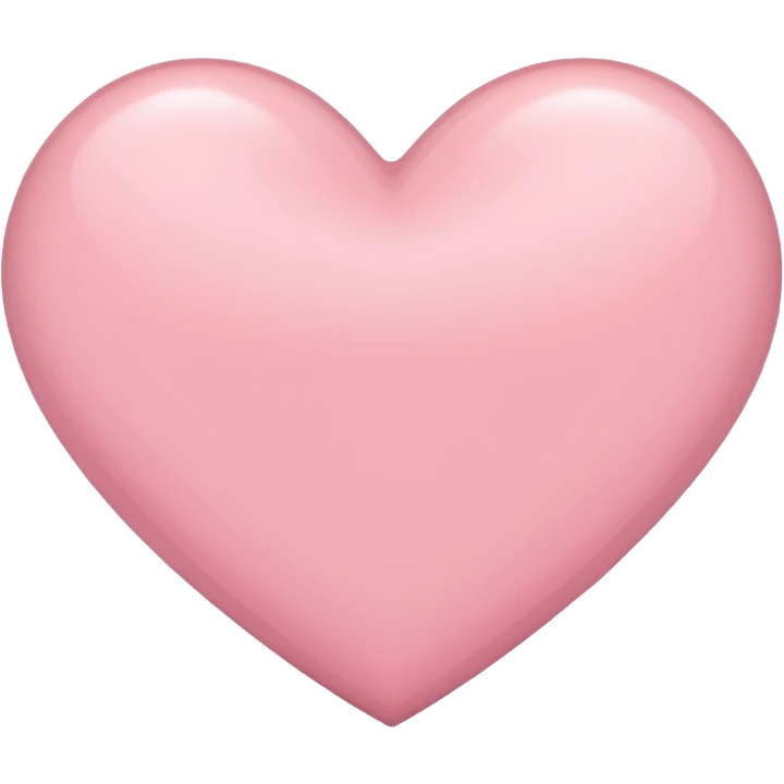 Light pink heart emoji