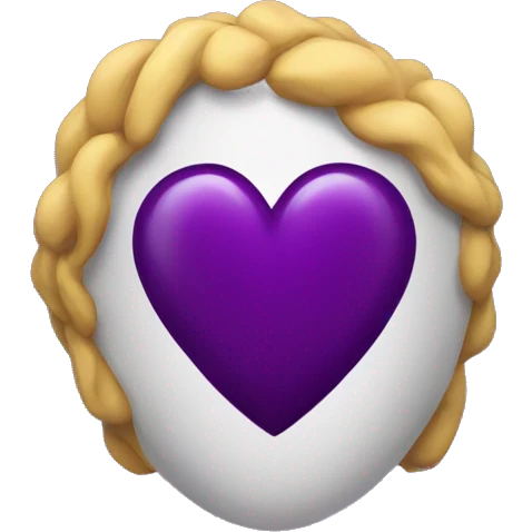 dark purple heart  emoji