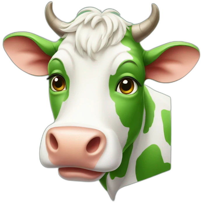 green head cow emoji