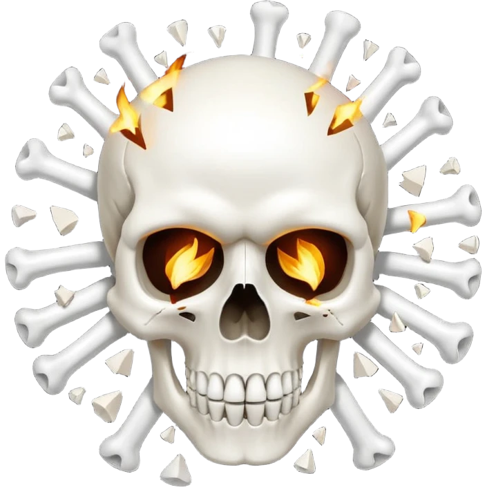 Skull exploding his head emoji