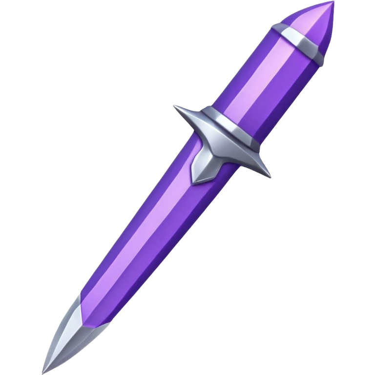 Cute purple deadly weapon emoji
