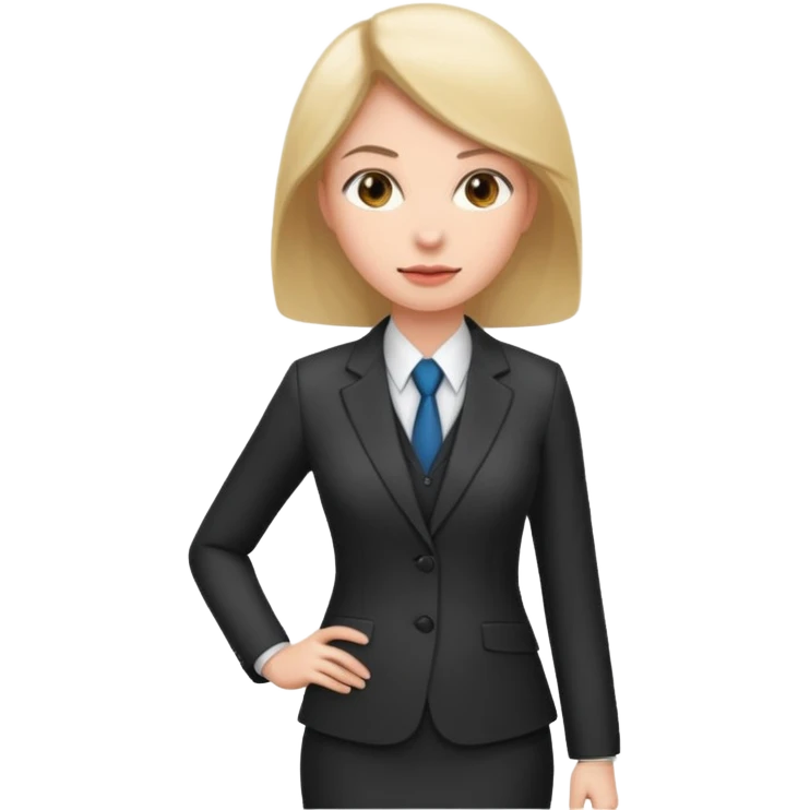 Female business woman standing emoji