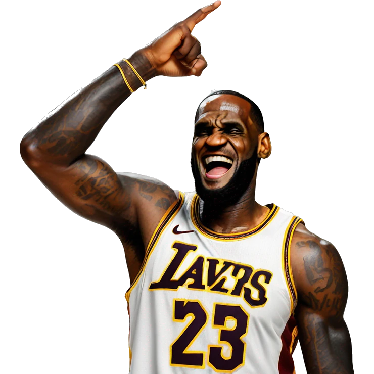lebron dabbing emoji