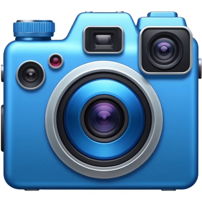 blue new camera emoji