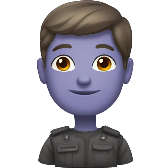 русалка фиолетовая  emoji