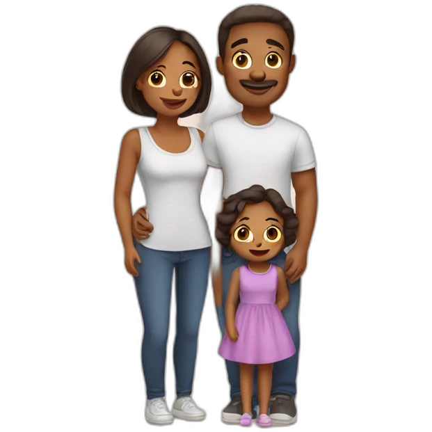 Cute family  emoji
