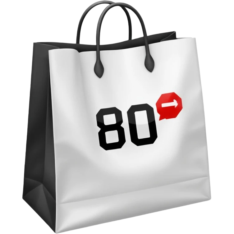 Mark-up x10 The number 800 should be crossed out and 8000 written on the label next to the bag emoji