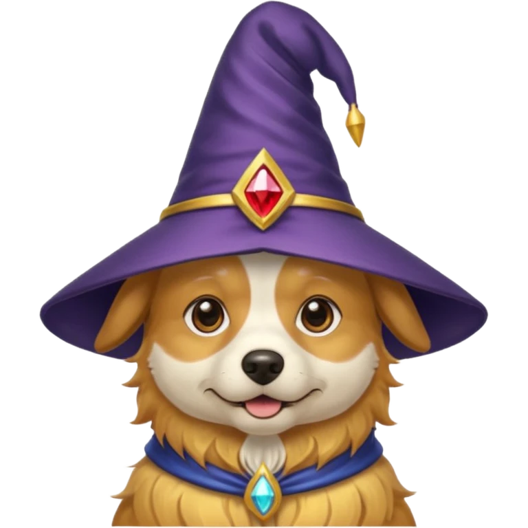 Dog wizard emoji