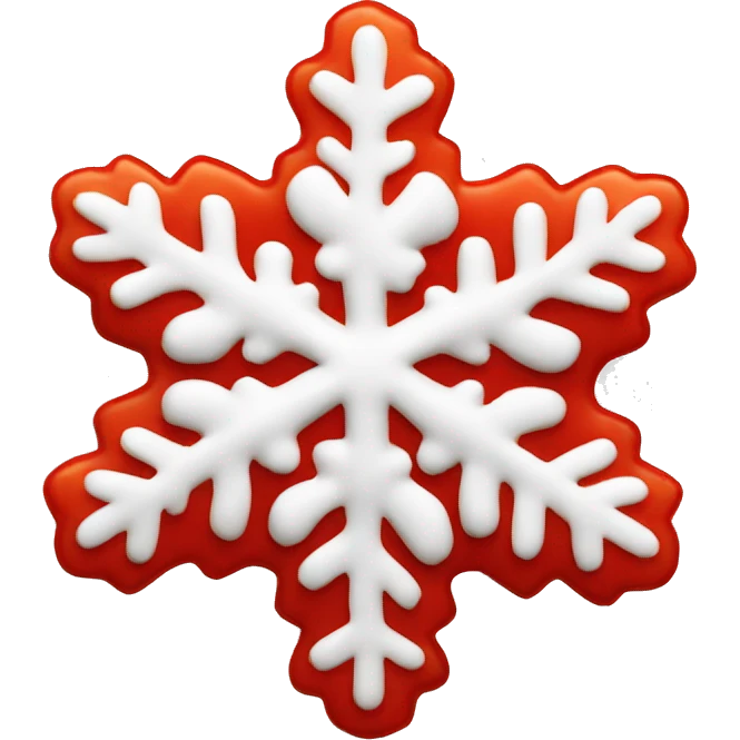 Strawberry Snowflake Crisp emoji