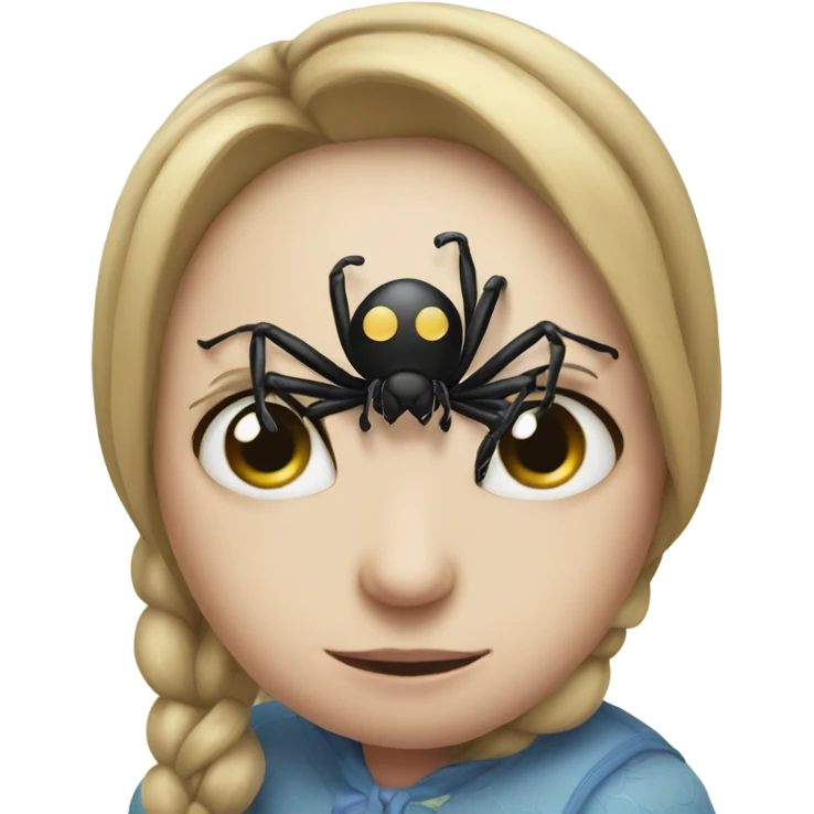 Spider with her baby emoji