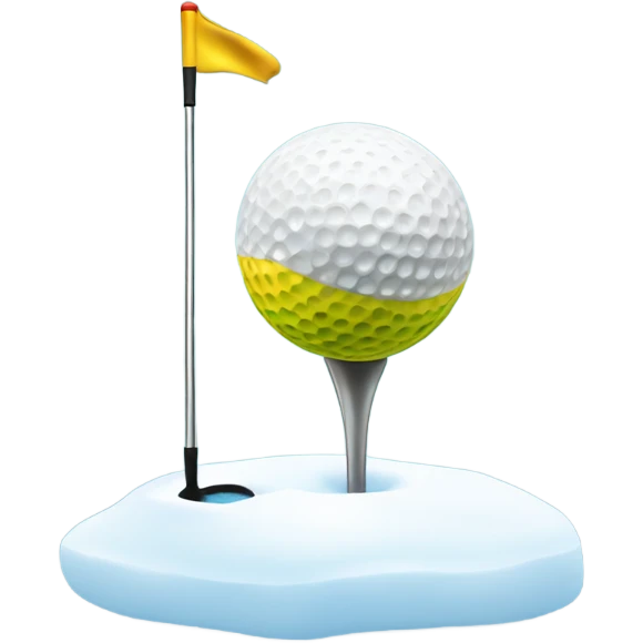 Golf in the snow emoji
