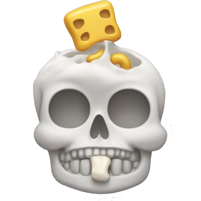 Combine vomiting emoji and bone emoji  emoji