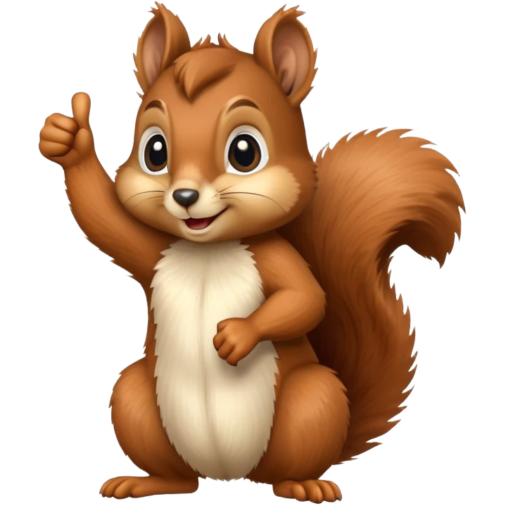Squirrel thumbs up  emoji