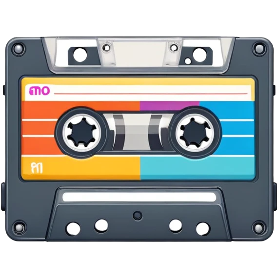 Realistic 1990’s mix tape emoji