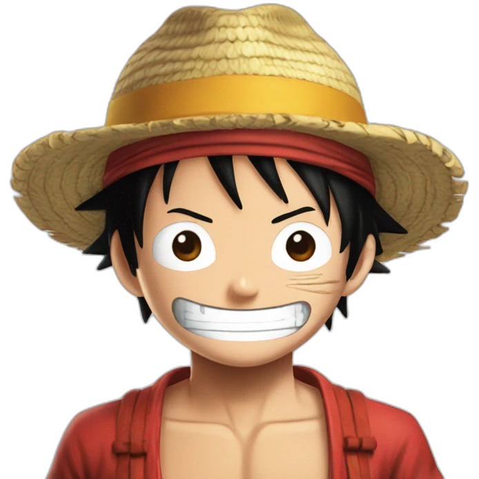 Luffy avec le one piece emoji