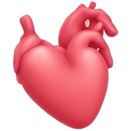 Heart by hand  emoji