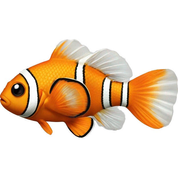 Clownfish playing video games emoji