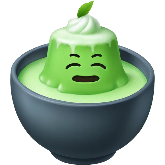 Iced matcha emoji
