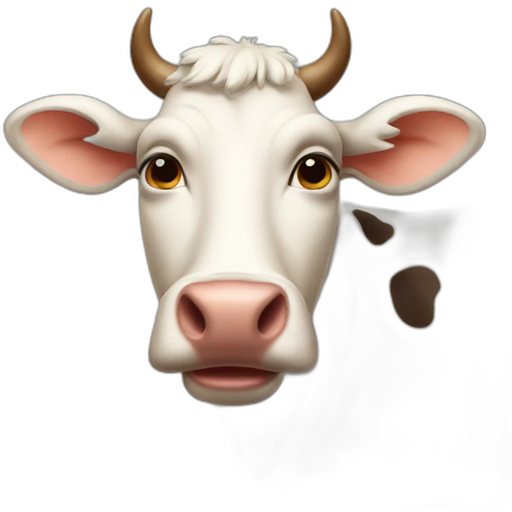 handsome cow emoji
