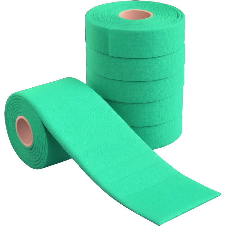 A green 3D bandage emoji