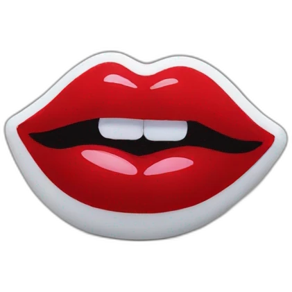 Lip studs emoji
