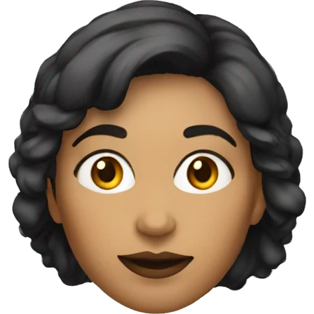 femme 47 ans peau matte cheveu noir yeux noir emoji