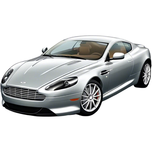 Aston Martin DB9 - Aston Martin (Model Year: 2016) (Iconic colour: Silver) emoji