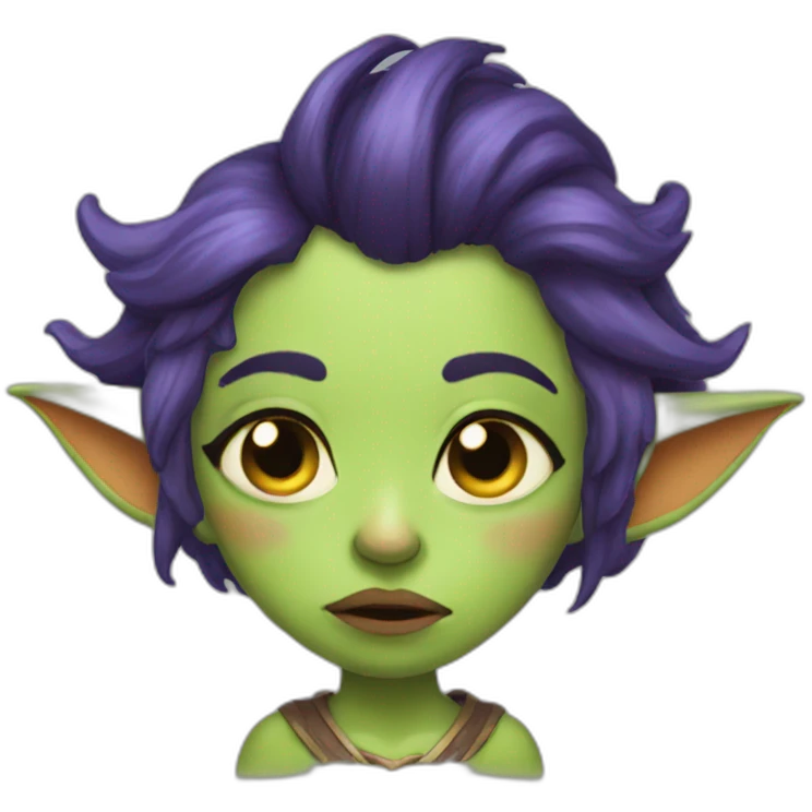Sleepy gremlin queen emoji