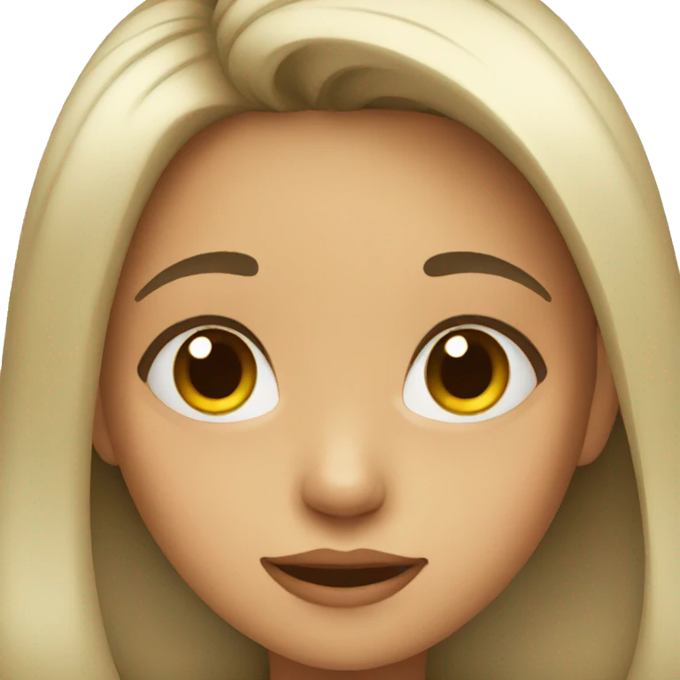girl feeling cute emoji