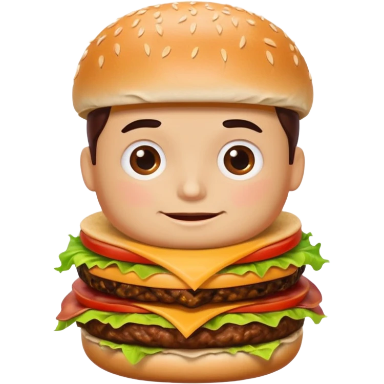 hamburguesa clasica con tocino emoji