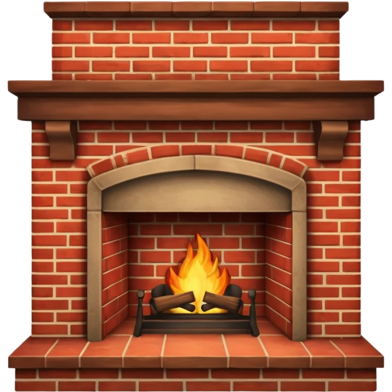 Classic Brick Fireplace emoji