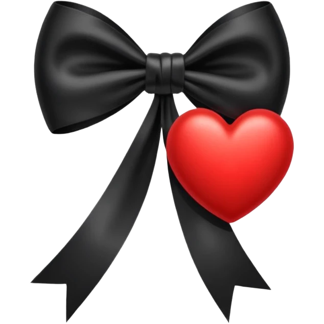 ❤️🎀🖤 emoji