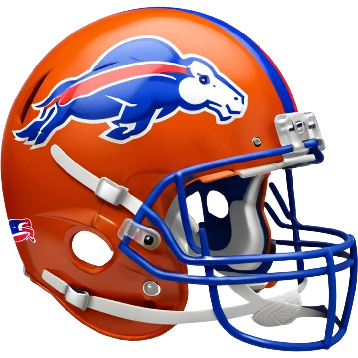 Denver bronco sitting on buffalo bills emoji